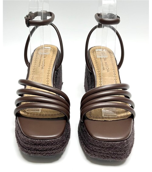 SANDALIA BERNA MARRON