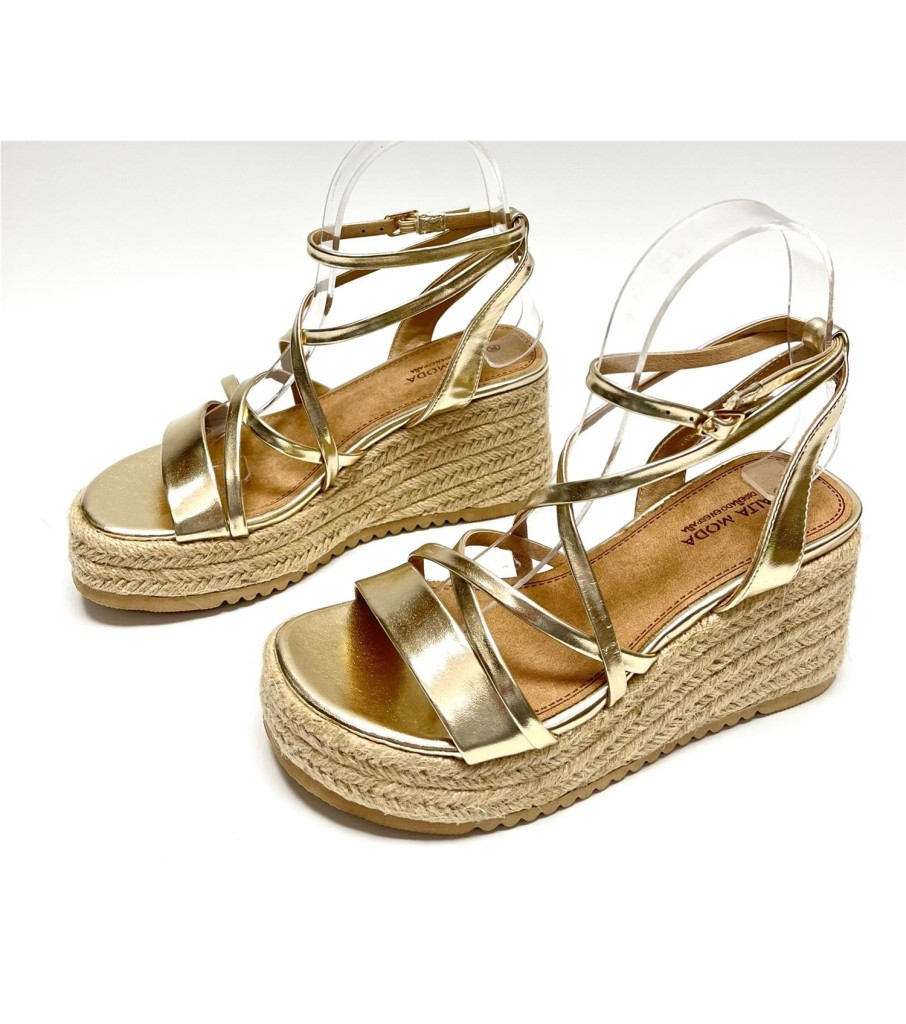 SANDALIA BRUNA DORADO