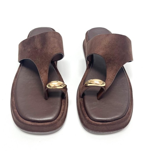 SANDALIA EBERE MARRON 2