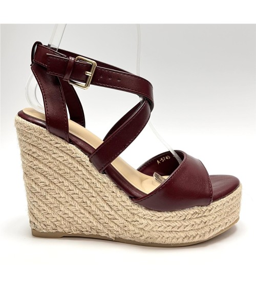 SANDALIA IVERNA GRANATE