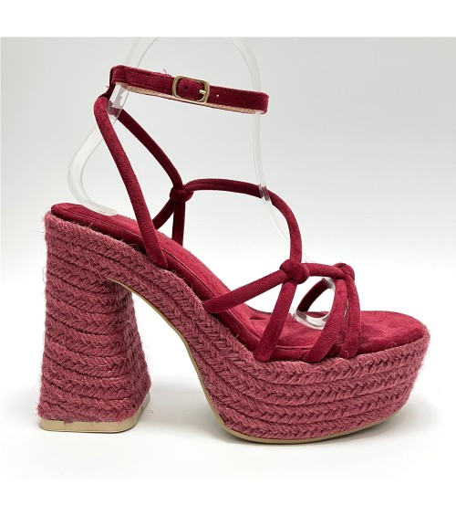 SANDALIA IVETTE GRANATE