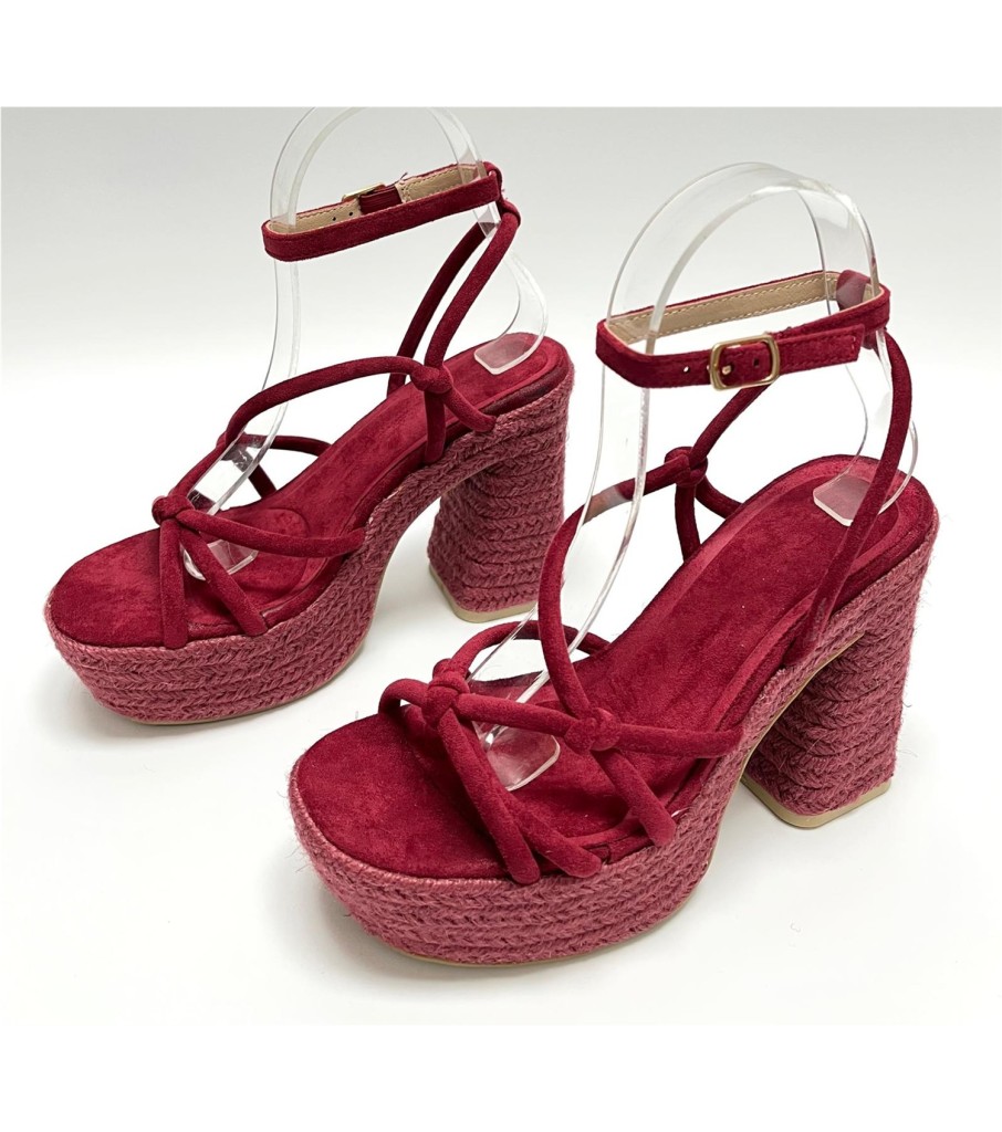 SANDALIA IVETTE GRANATE