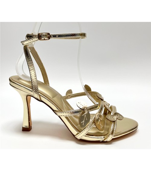 SANDALIA MALVA DORADO