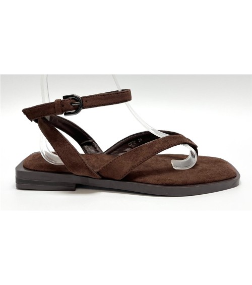 SANDALIA MILAN MARRON