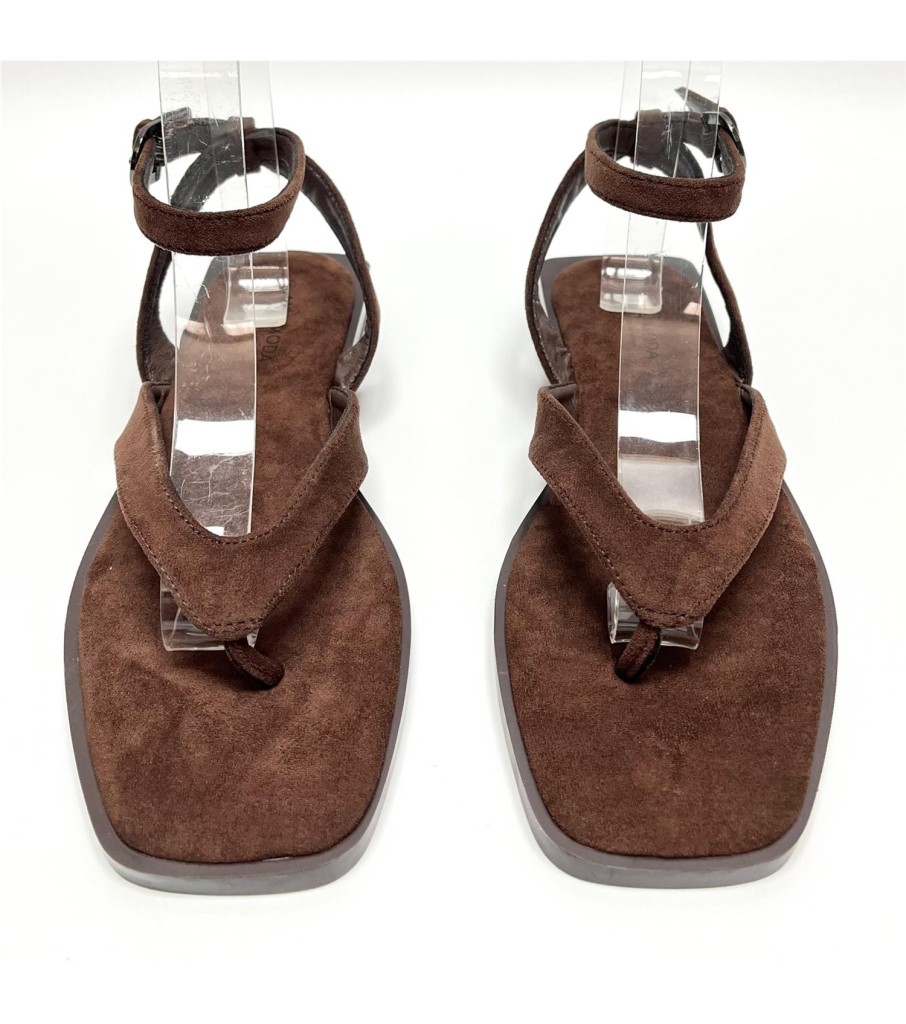SANDALIA MILAN MARRON