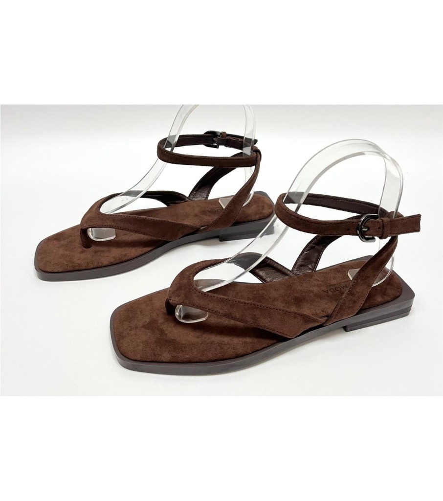 SANDALIA MILAN MARRON