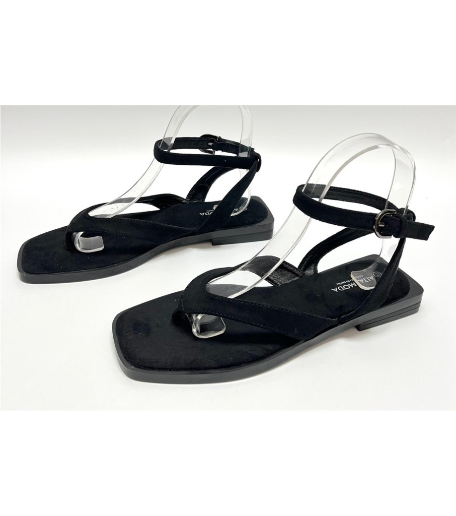 SANDALIA MILAN NEGRO