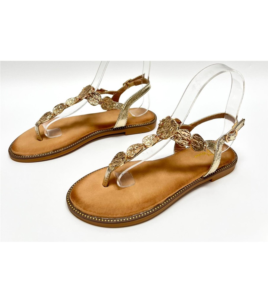 SANDALIA MIRA DORADO