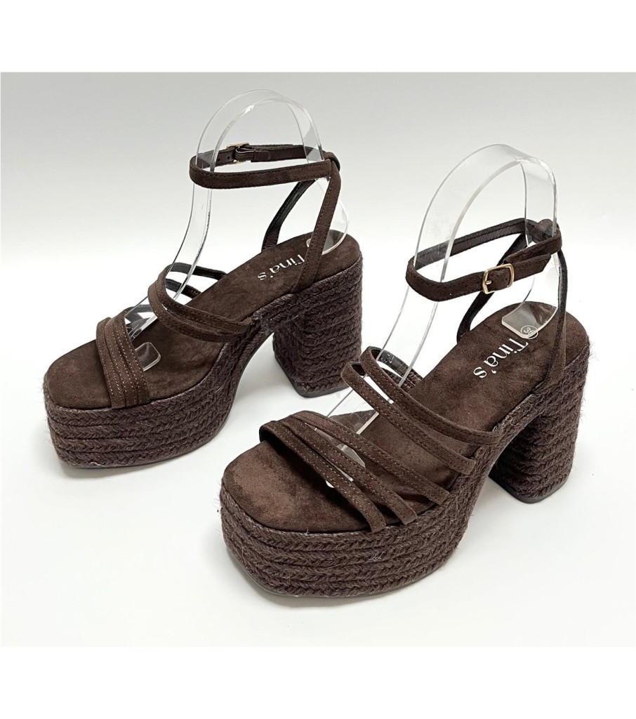 SANDALIA MORA MARRON