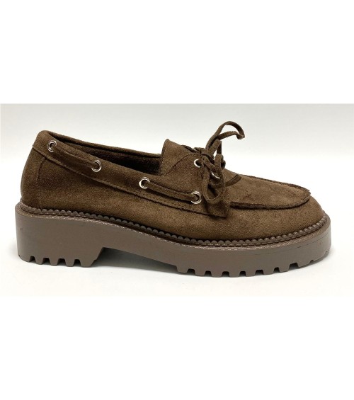 MOCASIN BLANCA MARRON