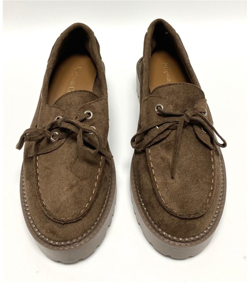 MOCASIN BLANCA MARRON 2