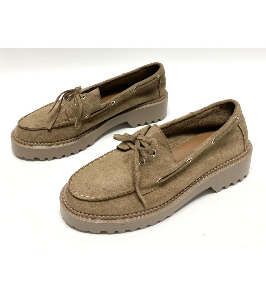 MOCASIN BLANCA TAUPE