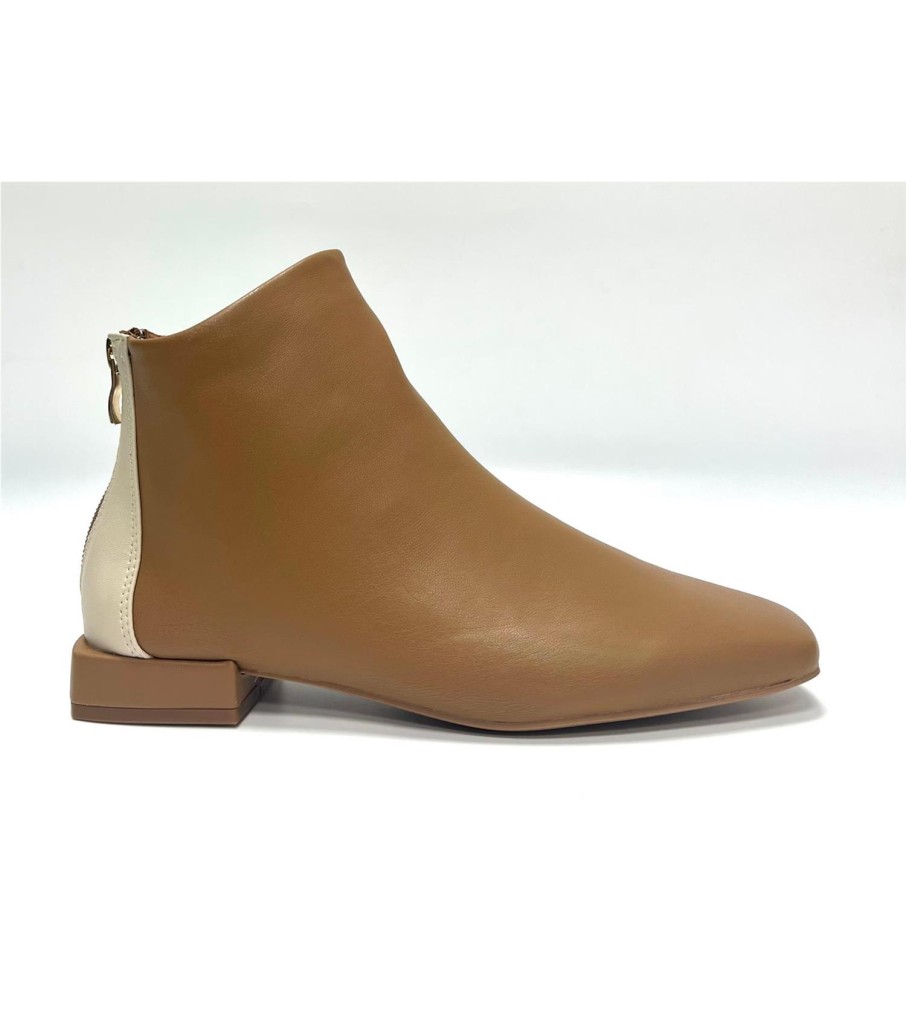 BOTIN FLOR CAMEL