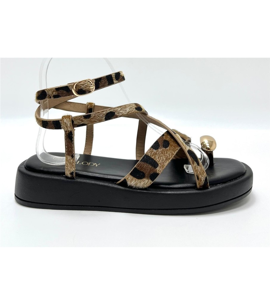 SANDALIA PORTE LEOPARDO