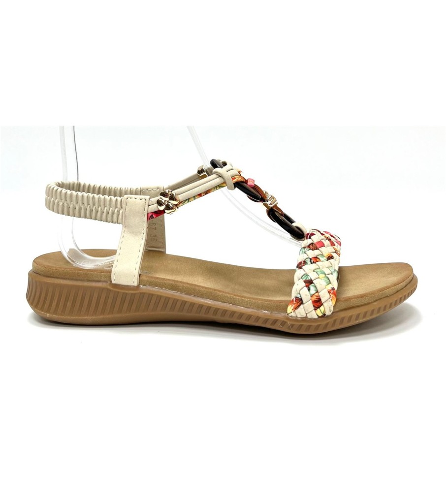 SANDALIA LOTUS BEIGE