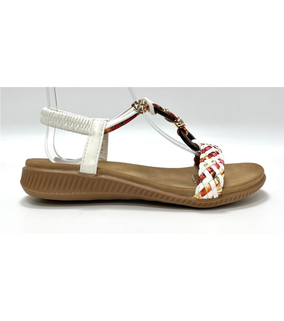 SANDALIA LOTUS BLANCO