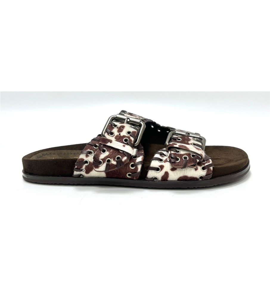 SANDALIA COW MARRON