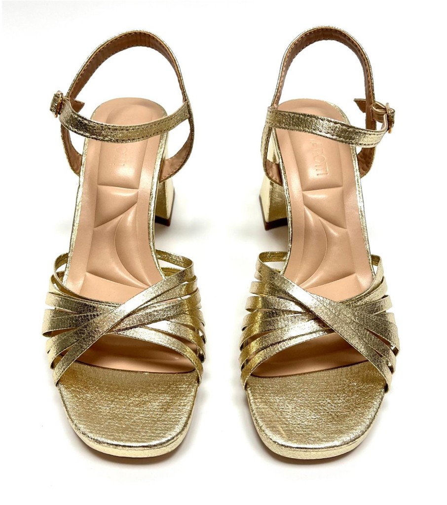 SANDALIA PAULA DORADO