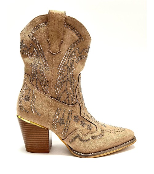 BOTIN BLANCA TAUPE