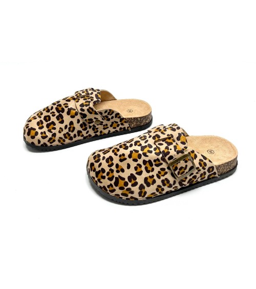ZUECO AFRA LEOPARDO