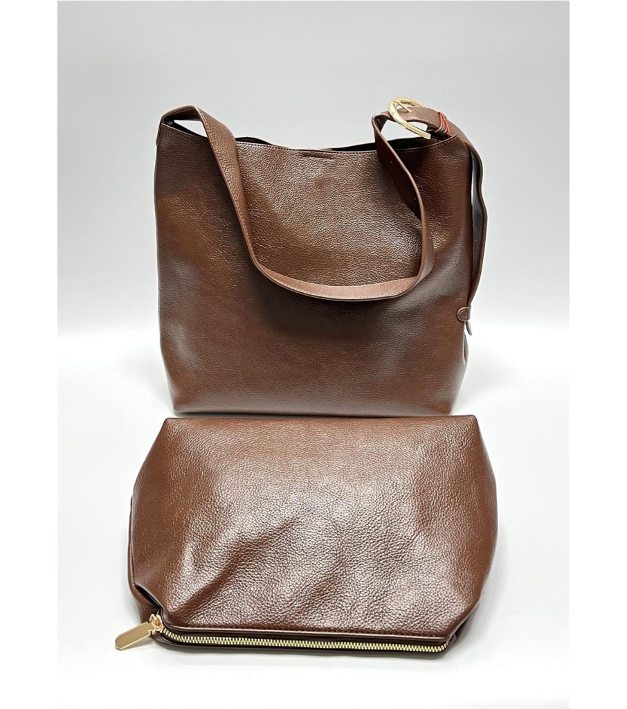 BOLSO BEGONIA MARRON