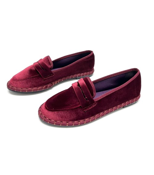 MOCASIN VALERIA GRANATE