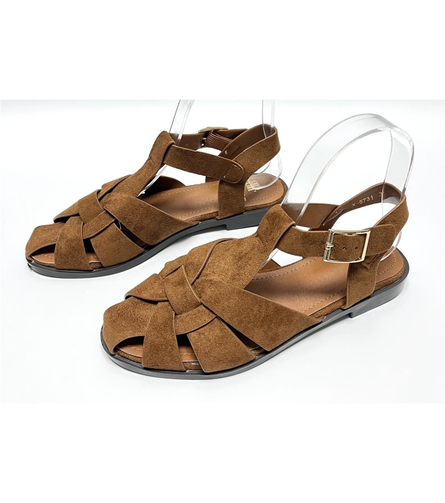 SANDALIA ZOE CAMEL