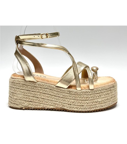 SANDALIA ELSA DORADO