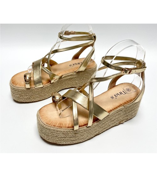 SANDALIA ELSA DORADO