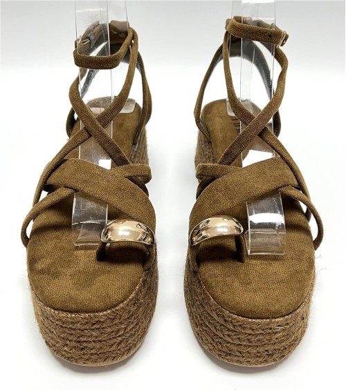 SANDALIA ELSA MARRON 2