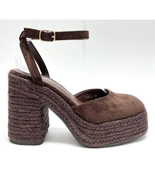 SANDALIA ISABEL MARRON