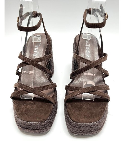 SANDALIA GABRIELA MARRON 2