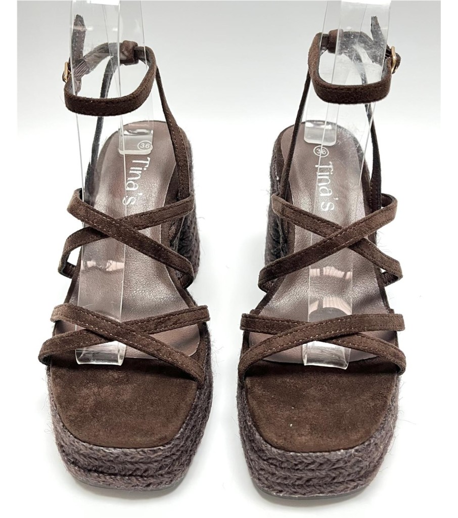 SANDALIA GABRIELA MARRON