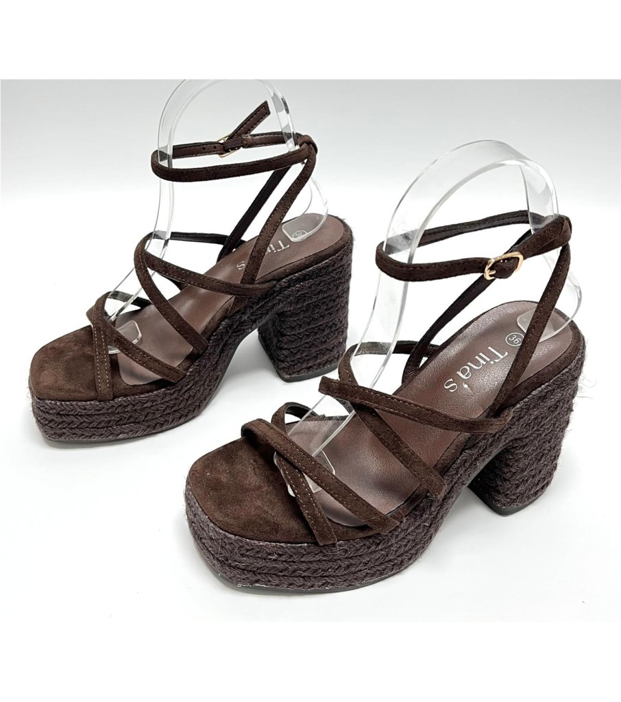 SANDALIA GABRIELA MARRON