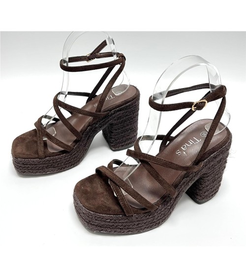 SANDALIA GABRIELA MARRON