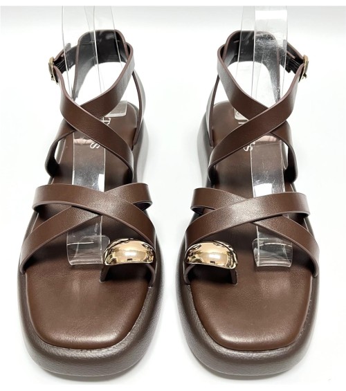 SANDALIA ONA MARRON 2