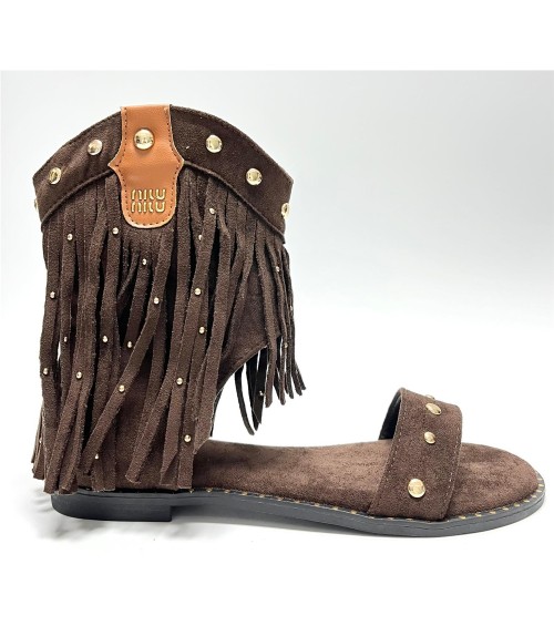 SANDALIA CAYETANA MARRON