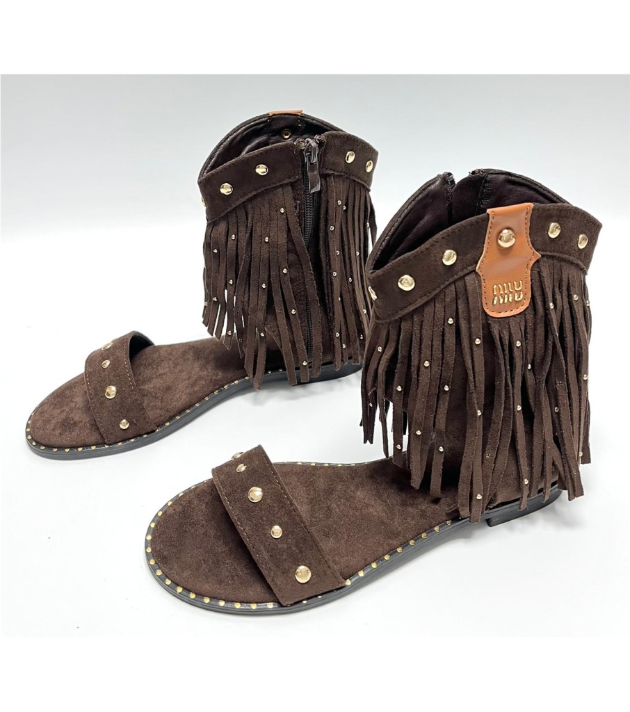 SANDALIA CAYETANA MARRON