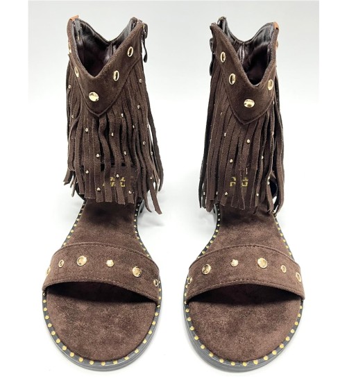 SANDALIA CAYETANA MARRON