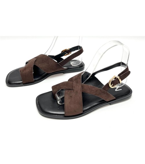 SANDALIA CRISTINA MARRON