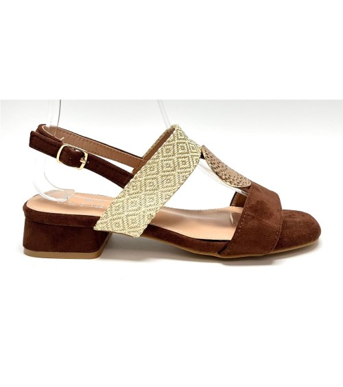 SANDALIA ELIA MARRON