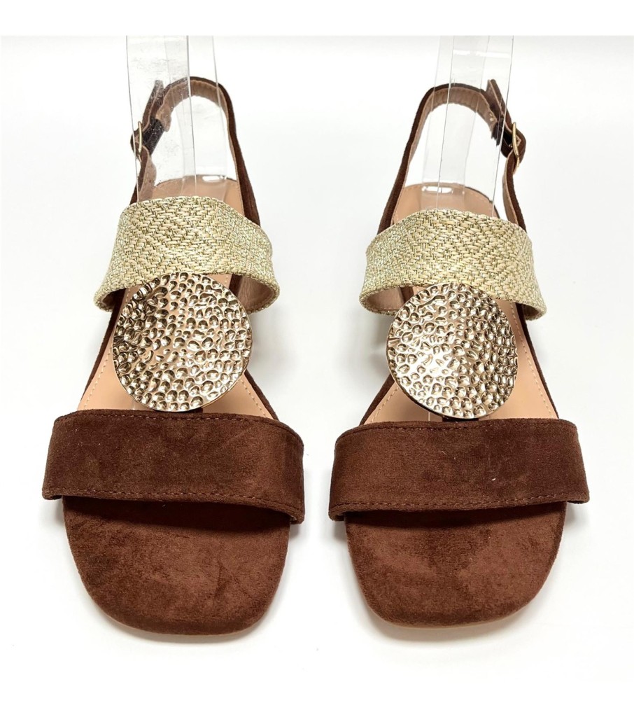 SANDALIA ELIA MARRON