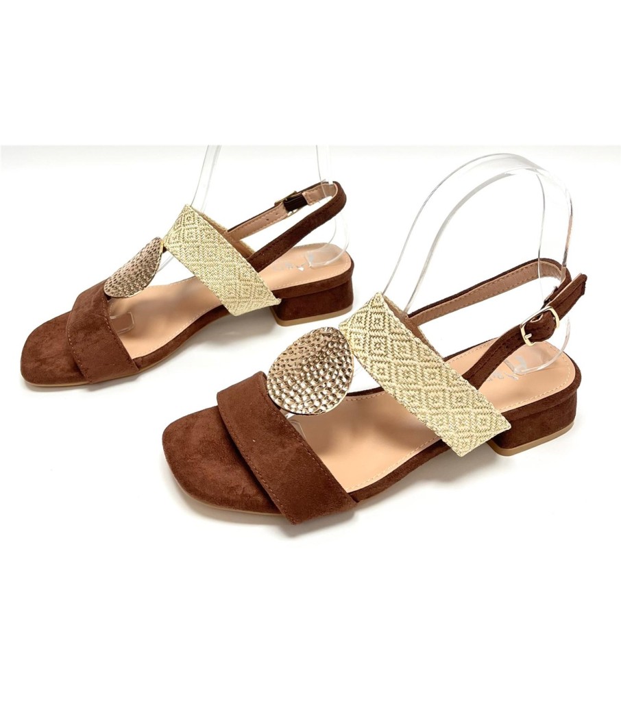 SANDALIA ELIA MARRON