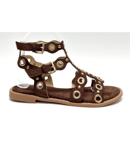 SANDALIA CAROLINA MARRON