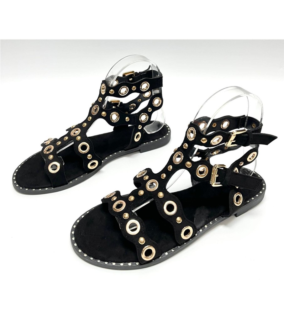 SANDALIA CAROLINA NEGRO