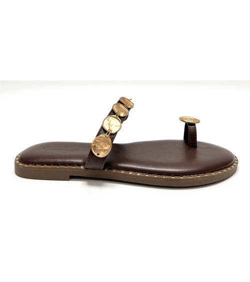 SANDALIA AZAHARA MARRON