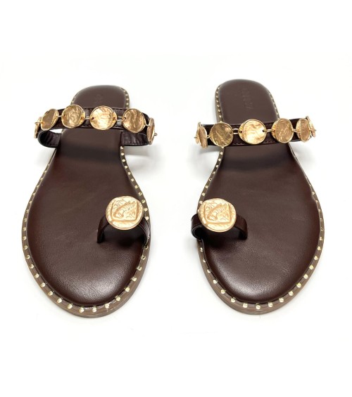 SANDALIA AZAHARA MARRON 2