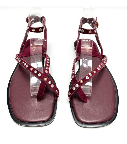 SANDALIA MACARENA GRANATE 2