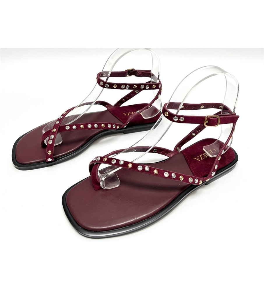 SANDALIA MACARENA GRANATE