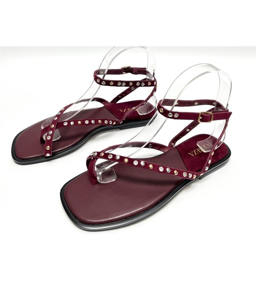 SANDALIA MACARENA GRANATE